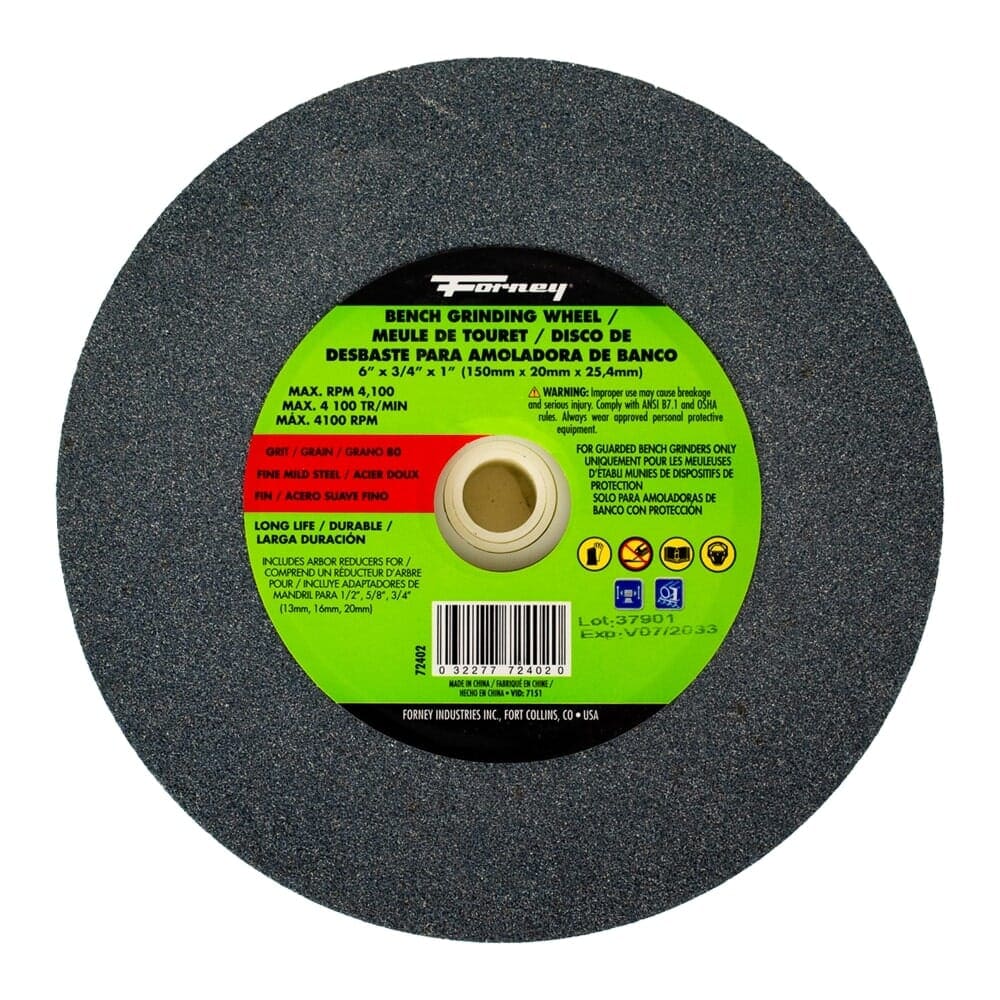 72402 Bench Grinding Wheel, 6 in x